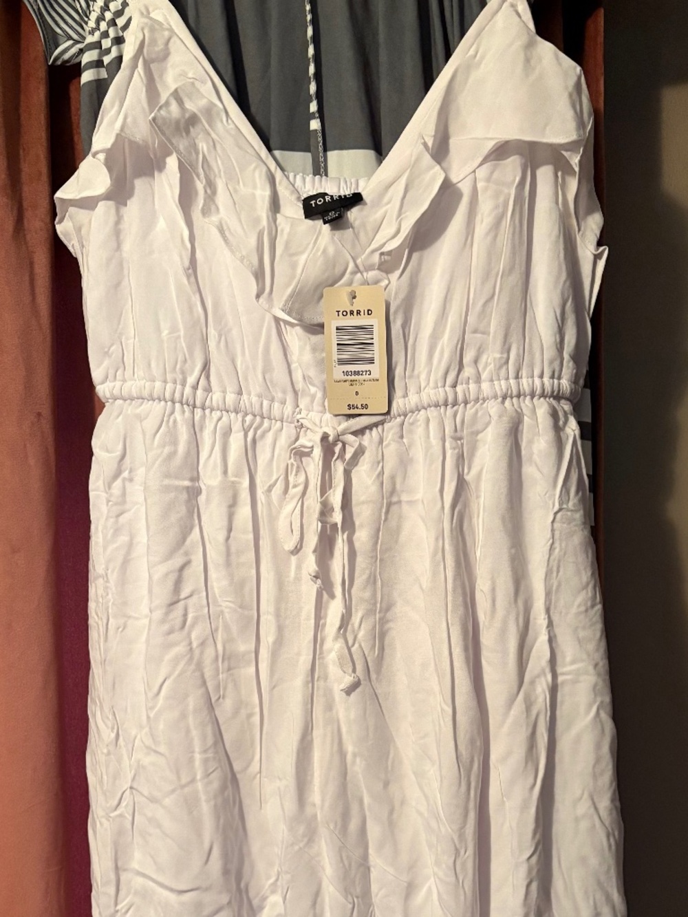 NWT Torrid size 0 White Dress with Liner Layer